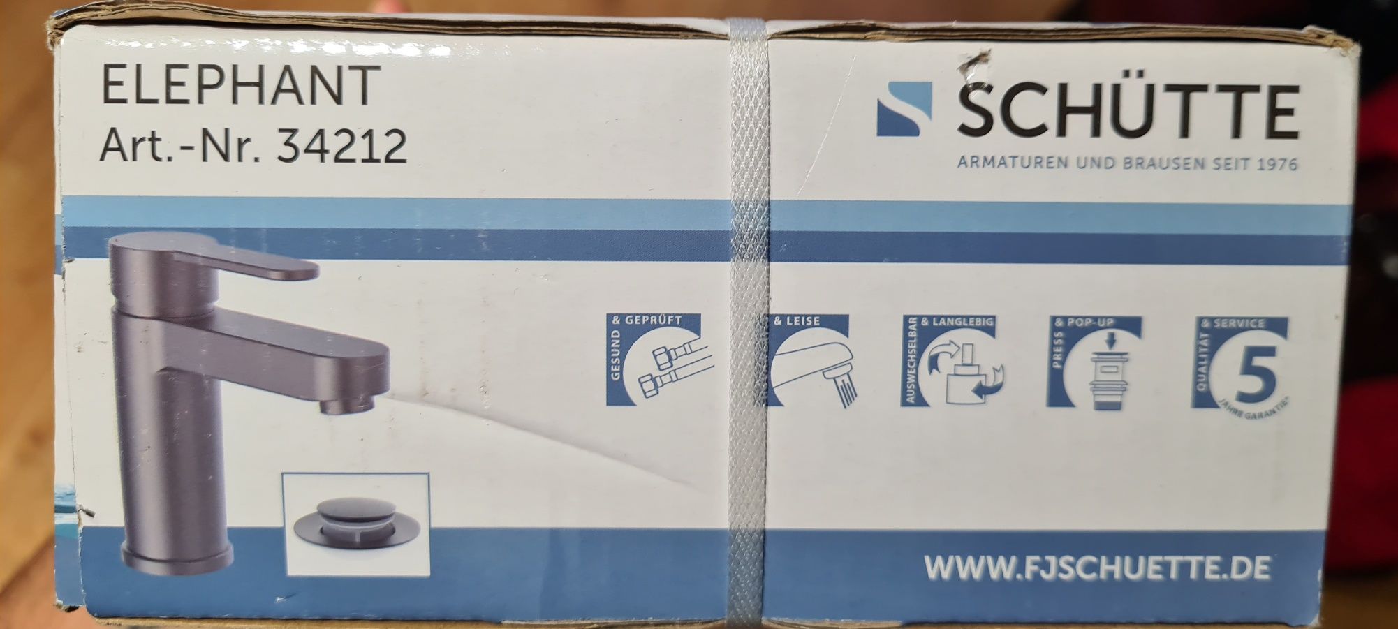 Bateria łazienkowa SCHUTTE GRAPHIT MATT