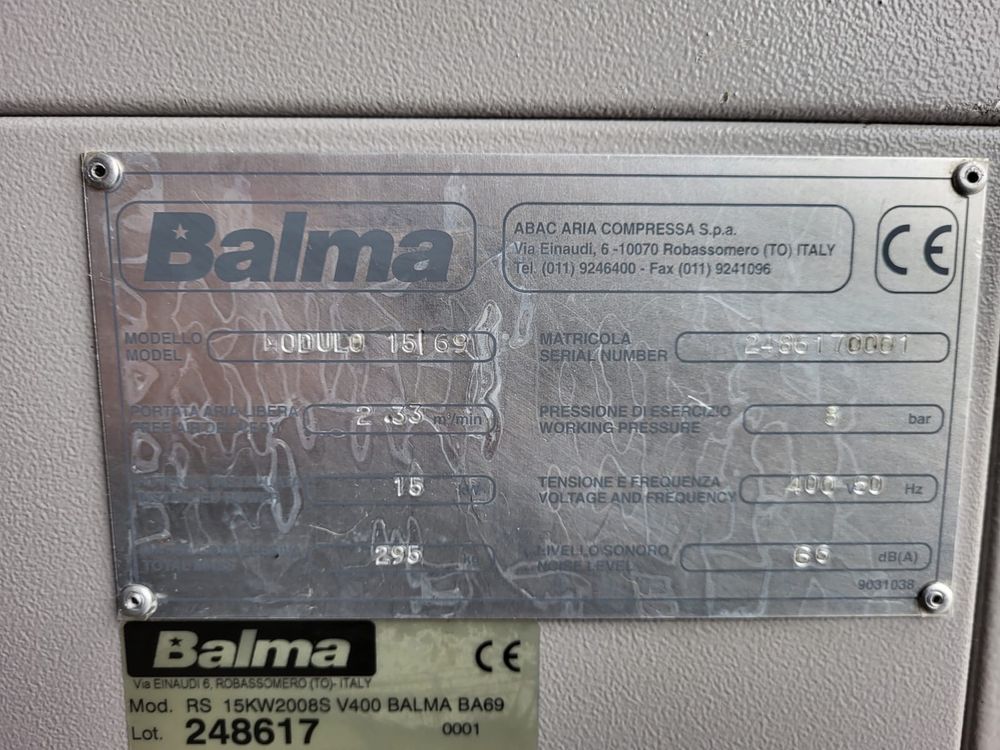 Kompresor śrubowy Balma