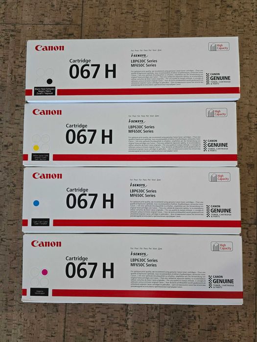Canon 067H - oryginalne tonery