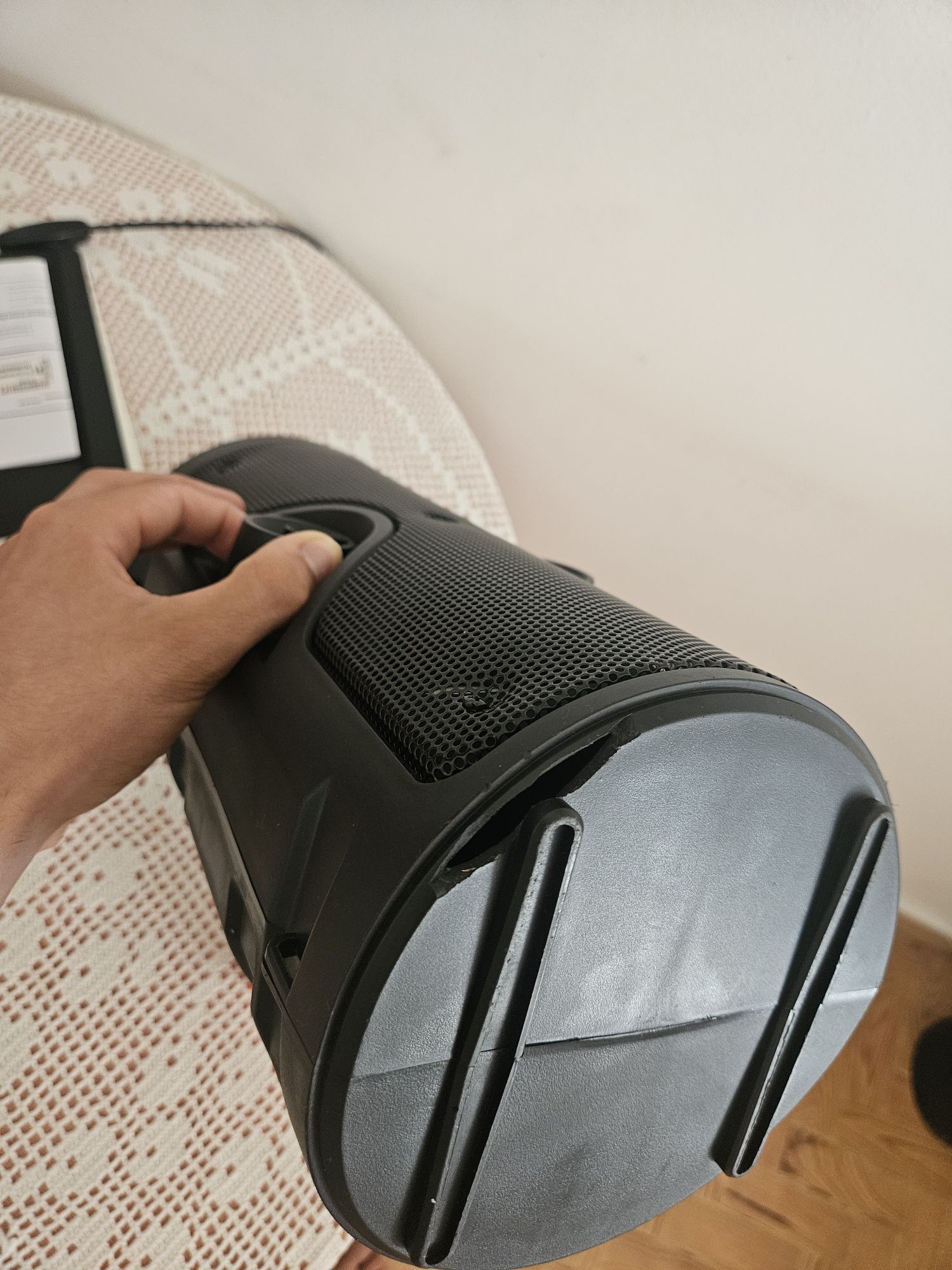 Conjundo: Duas Colunas Bluetooth + Microfone