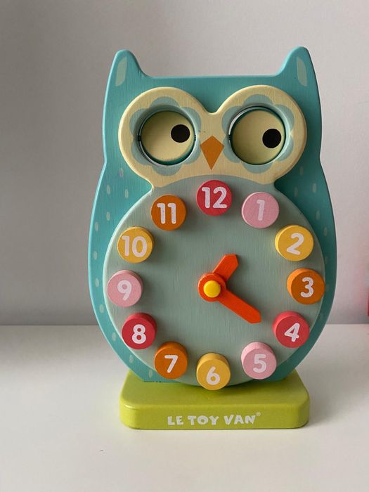 LE TOY VAN | Drewniany zegar edukacyjny Sowa