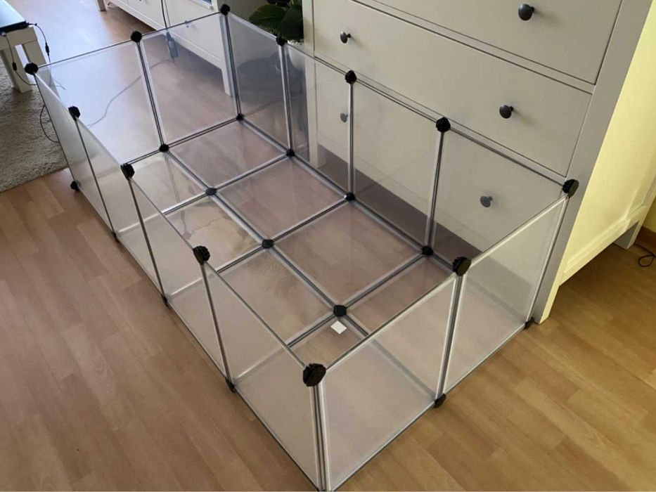 Wybieg NOWA Klatka Kojec dla KRÓLIKA Świnki Chomika Modułowa z Podłogą