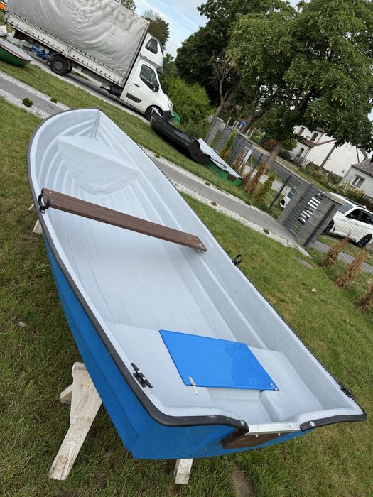 Wysoka 380x155cm łódka łódź łódki łodzie lodka lodz wiosłowa wędkarska