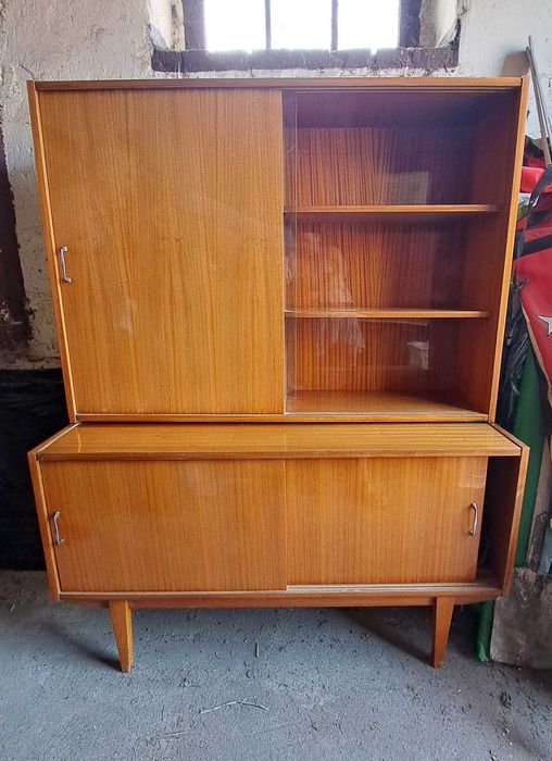 Stara szafka, regał Prl,  barek- witryna, lata 60/70 w dobrym stania