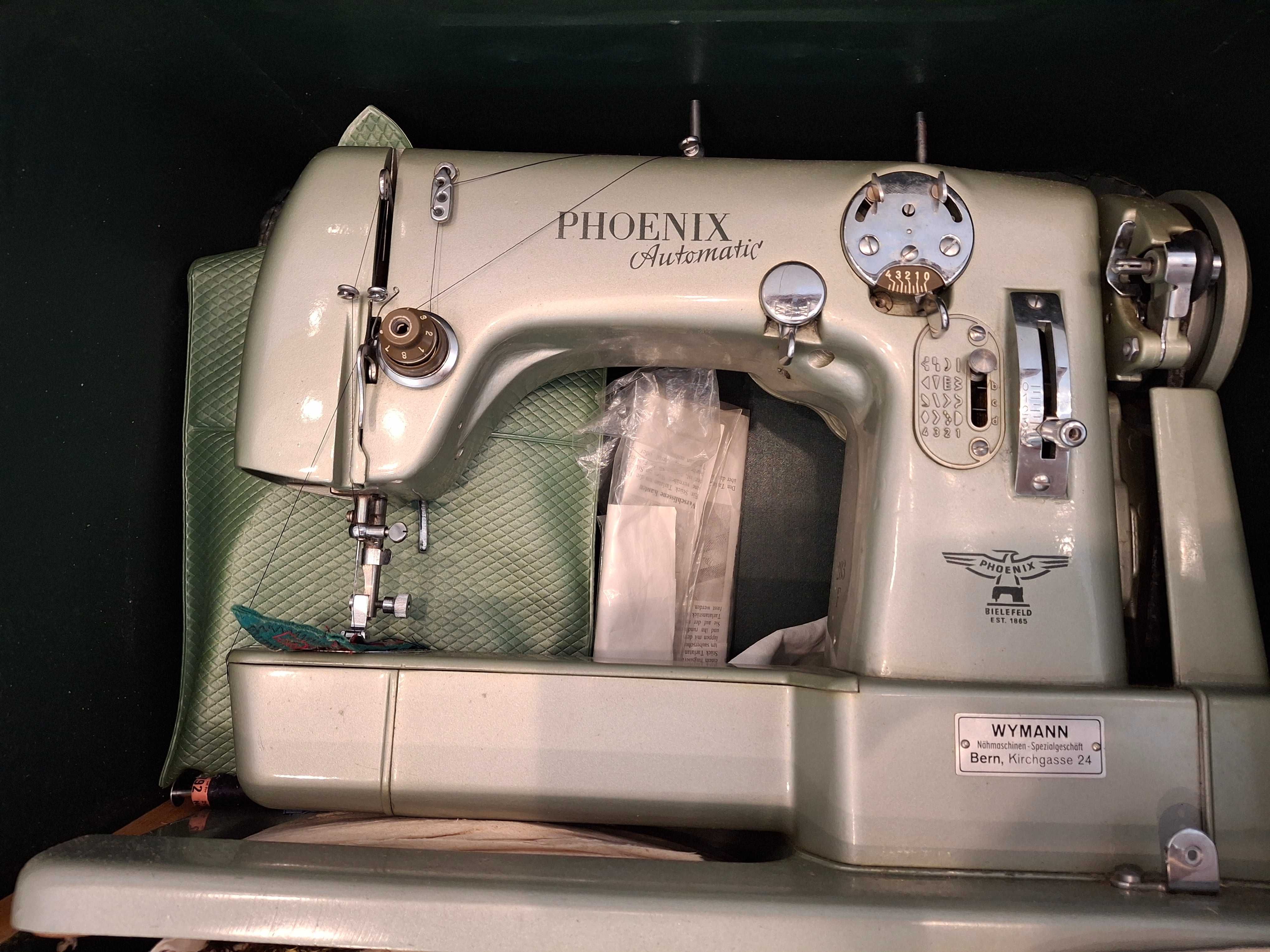 Máquina Costura Phoenix Automatic Bielefeld EST.1865
