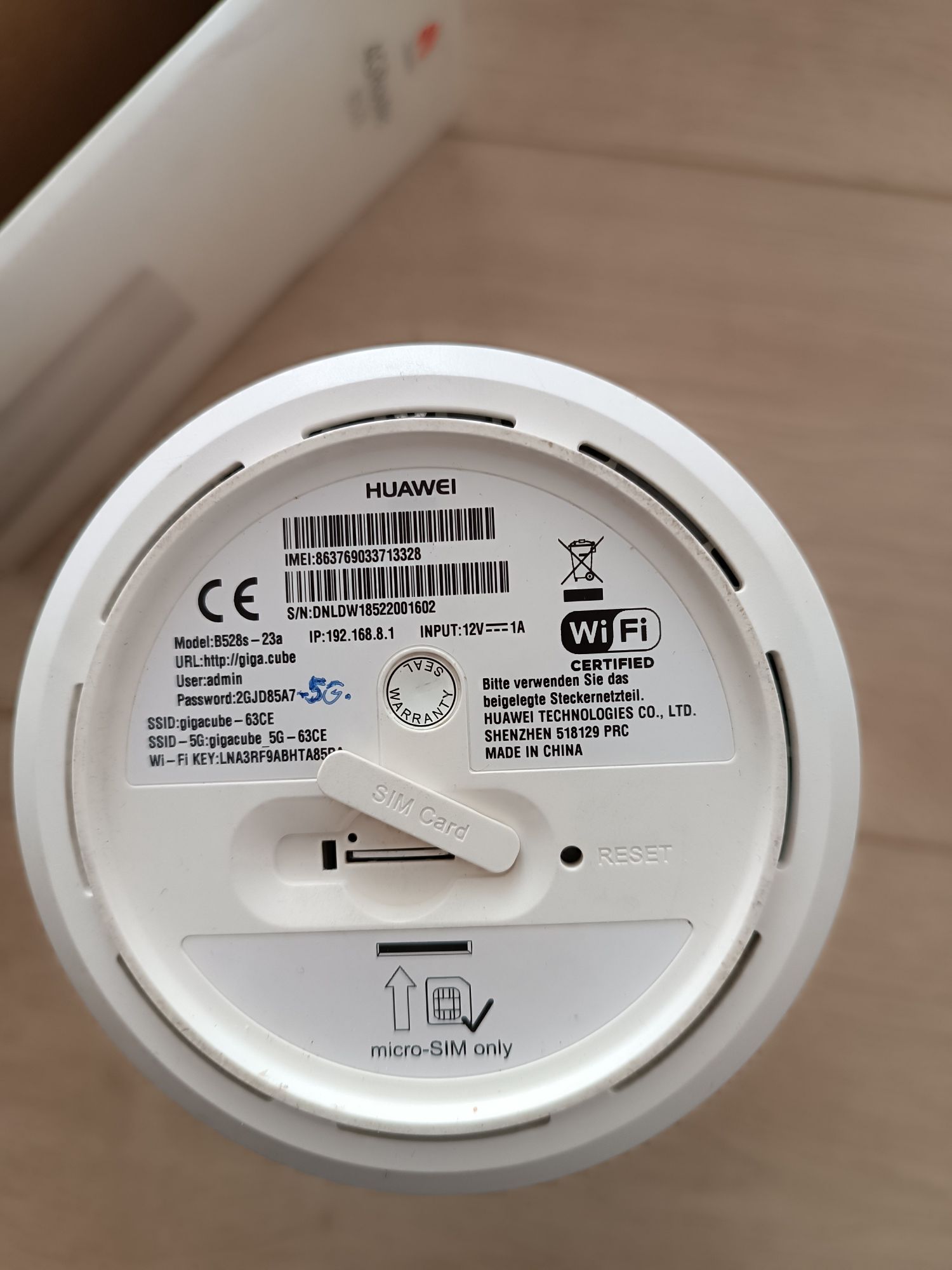 Huawei 4GRouter B528