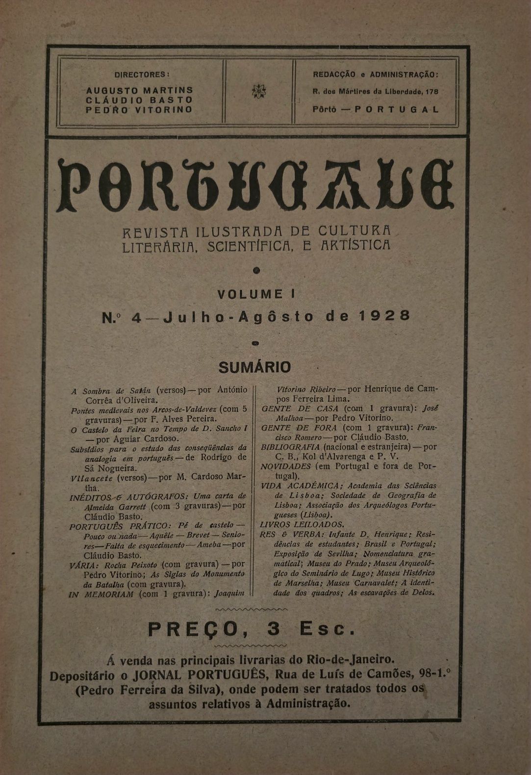 PORTUGALE revista ilustrada 1928