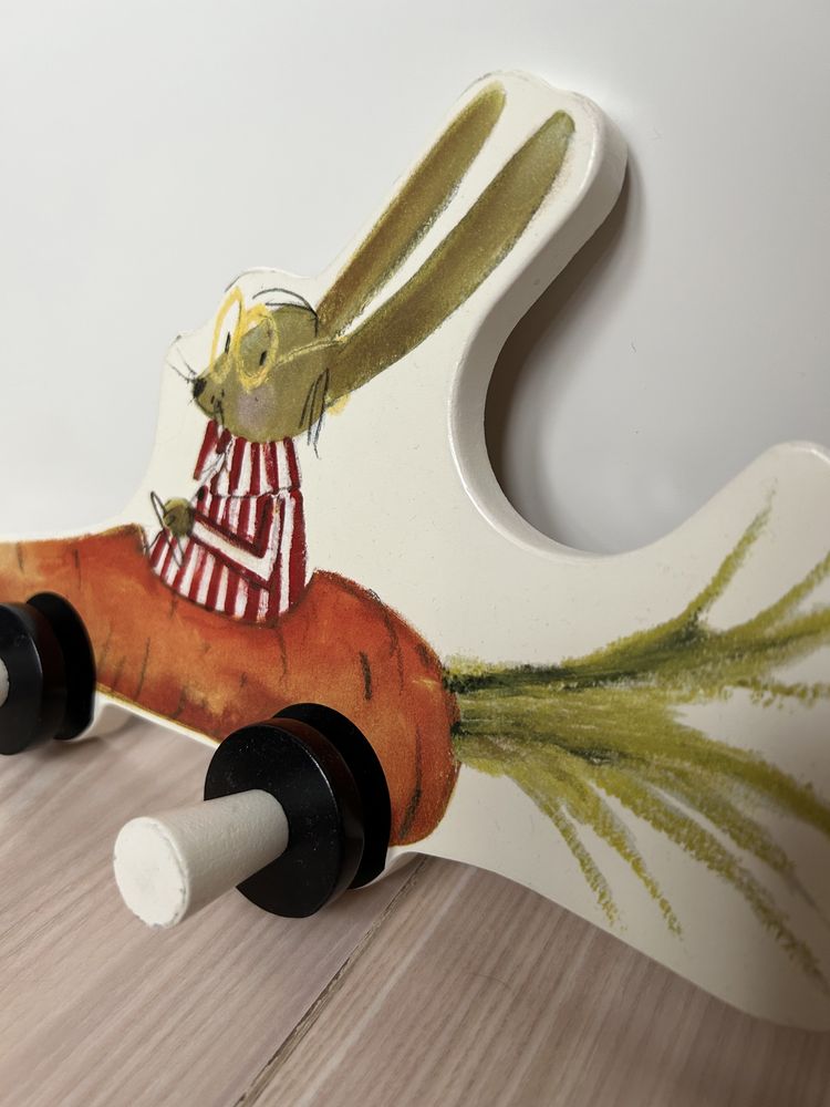 Nowy wieszak drewniany Ikea królik FABLER 21576