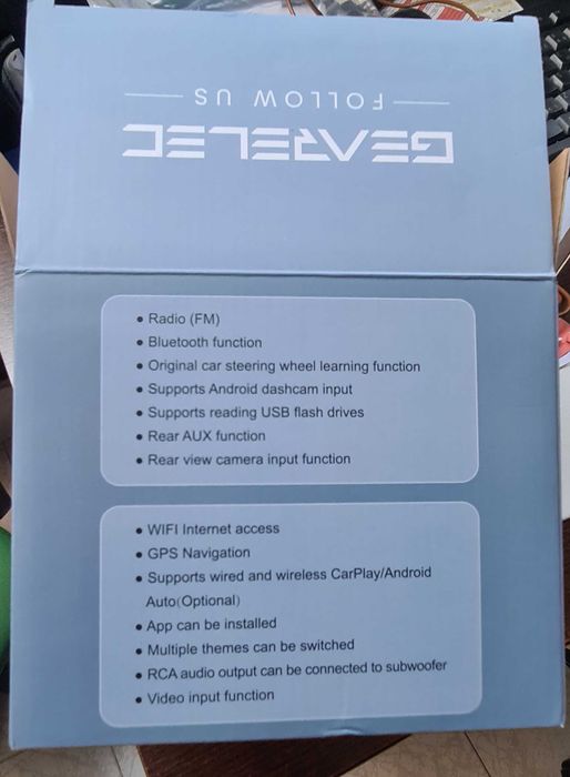 Auto Radio 7" Polgadas Novo em Caixa, com Wi-Fi, GPS, Android Auto