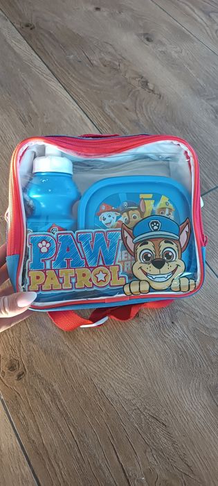 Śniadaniówka i bidon zestaw Psi Patrol torba