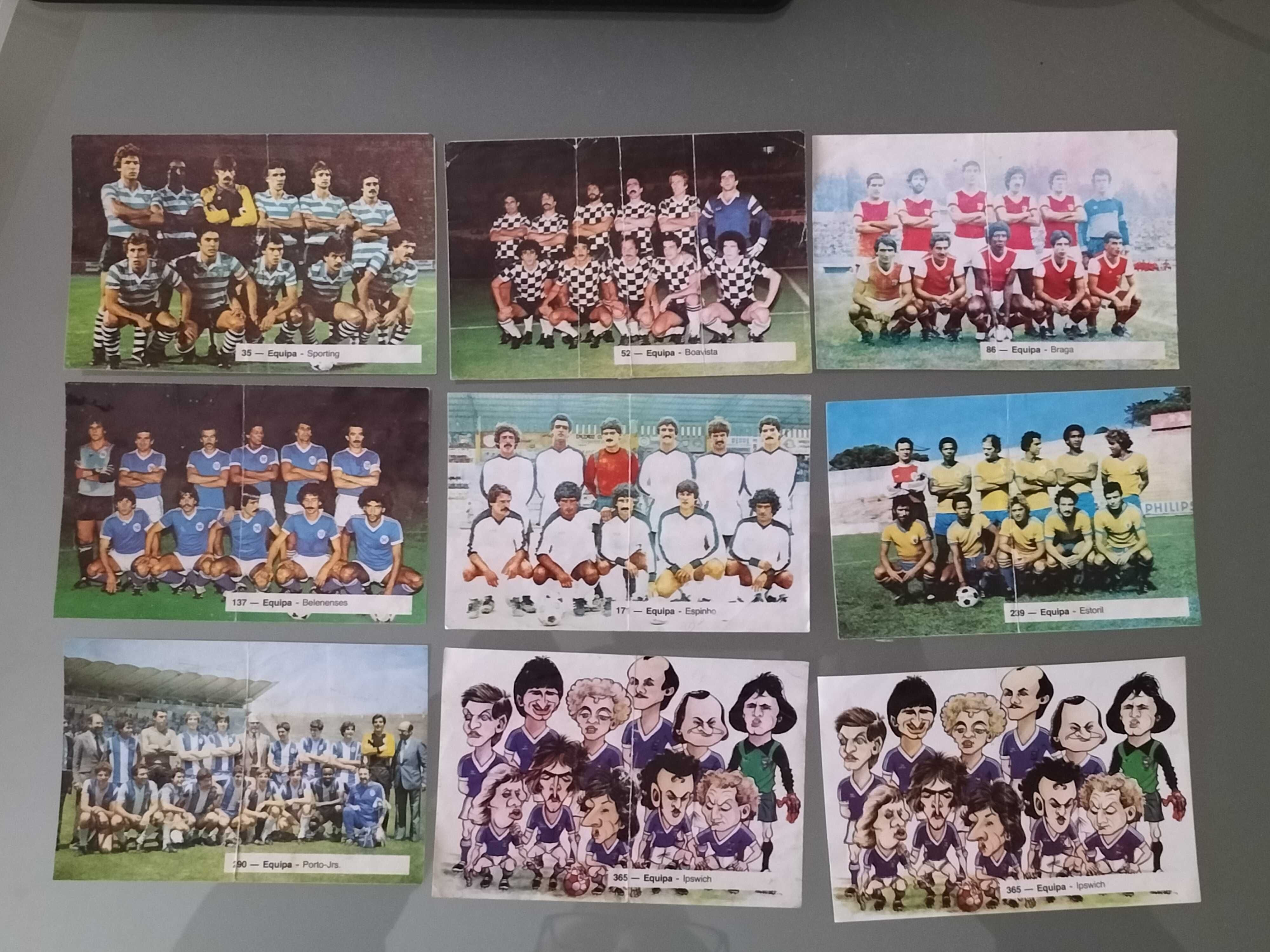 Lotes de cromos recuperados "Campeões de Futebol 81-82"