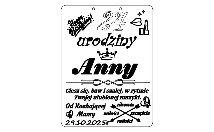 Dwie tabliczki duże sklejka, 6x choinka