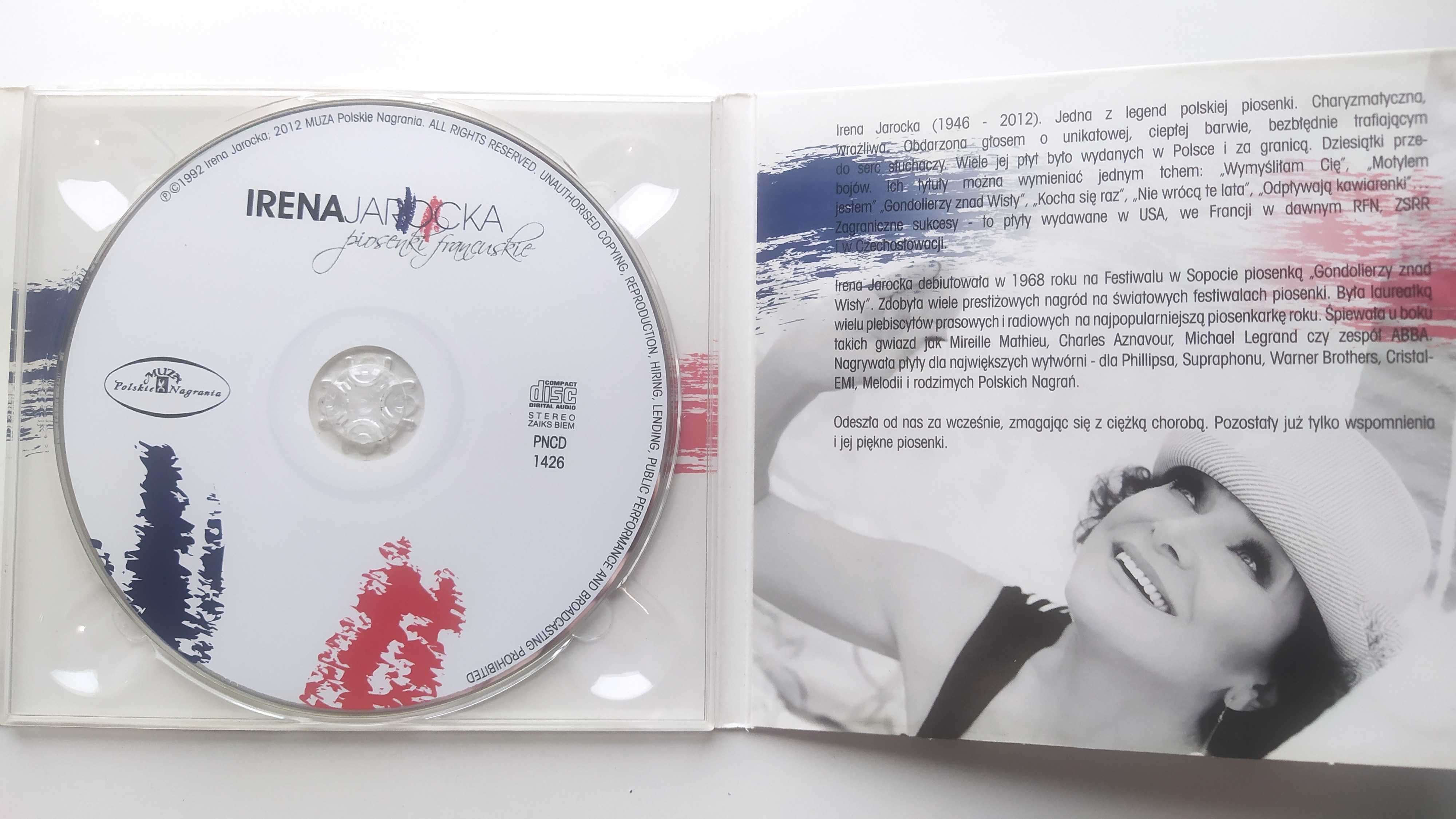 Irena Jarocka Piosenki Francuskie płyta CD