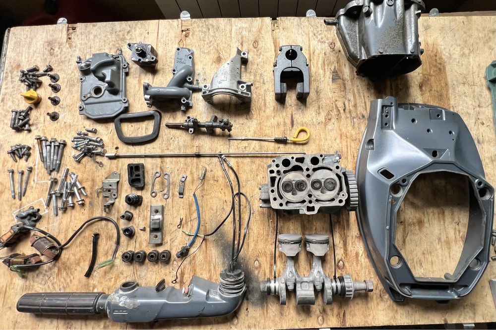 Głowica kompletna Yamaha F 9.9 części silnk zaburtowy