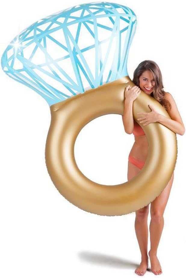 Flutuador insuflável piscina pedido de casamento despedida de solteira