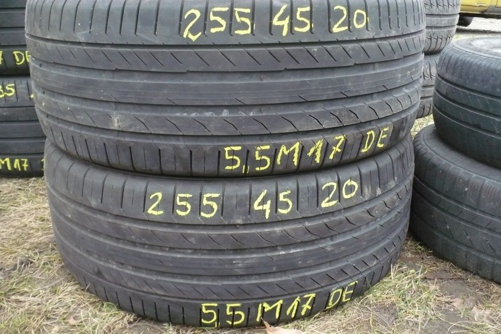 Opony Continental 255/45R20 Lato 5,5mm 2szt. 2017r.