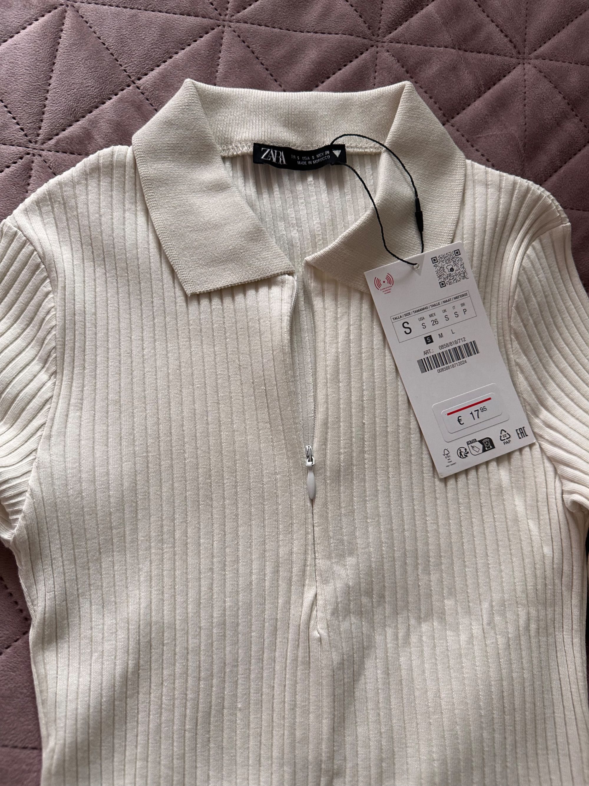 Zara Slim Fit, лонгслів, топ S