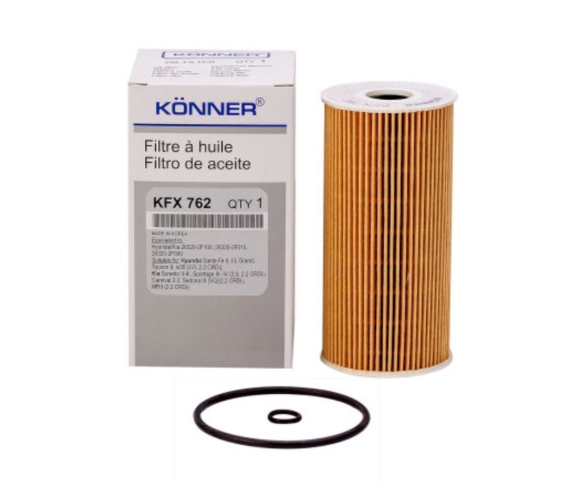 Фильтр  KONNER KOREA kfx762, КСF7341, КАF25000
КORЕАКORЕАКORЕА Масляны
