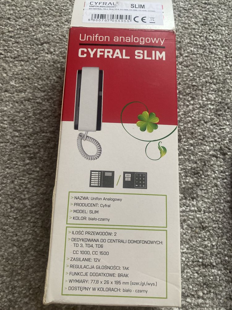 Domofon unifon analogowy model cyfral slim