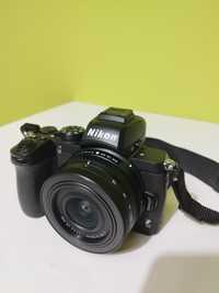 Nikon z50 com lente de kit, adaptador FTZ e lente sigma