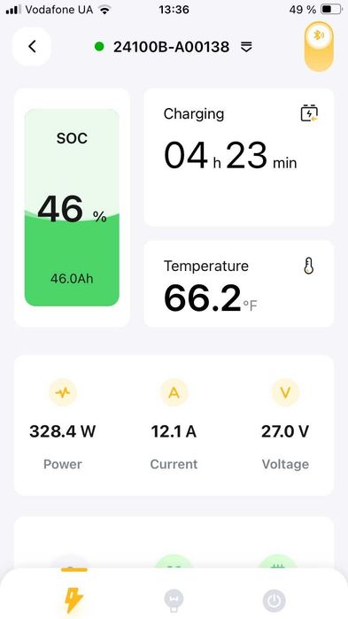 Аккумулятор АКБ Power Queen LiFePO4 24V 25,6V 100Ah 2560Втч Bluetooth