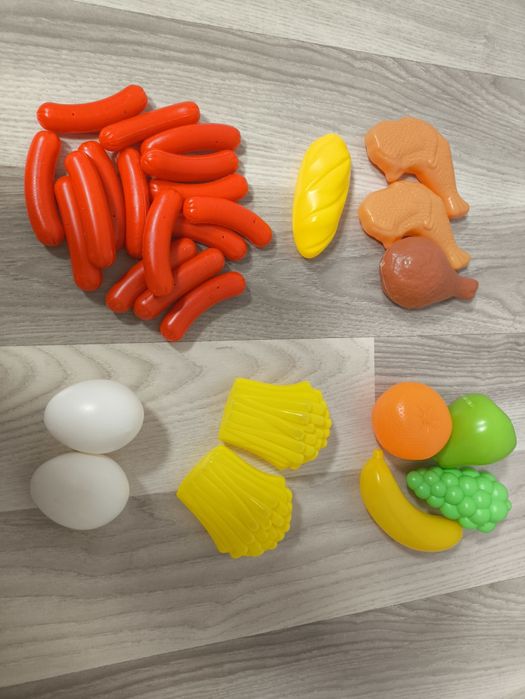 Duży zestaw do gotowania, do robienia kawy, warzywa, owoce, ciastka, l