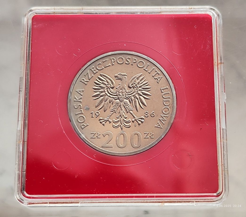 200 zł 1986 Próba Łokietek