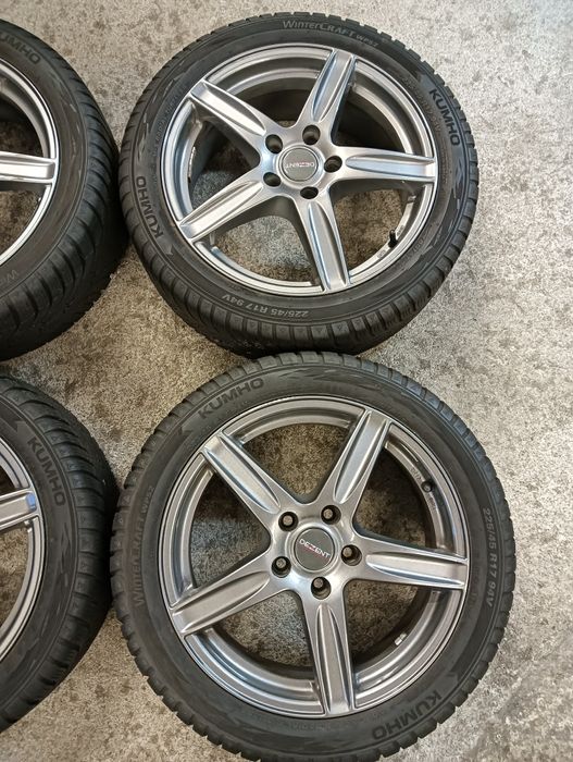 Koła Zimowe 17" 5x112 VW Audi Seat Skoda 225/45/17 Kumho