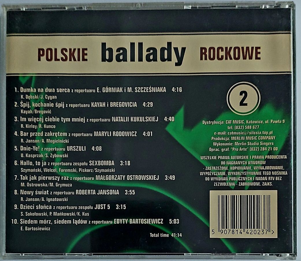 Polskie Ballady Rockowe 2 Edyta Bartosiewicz Robert Janson Urszula