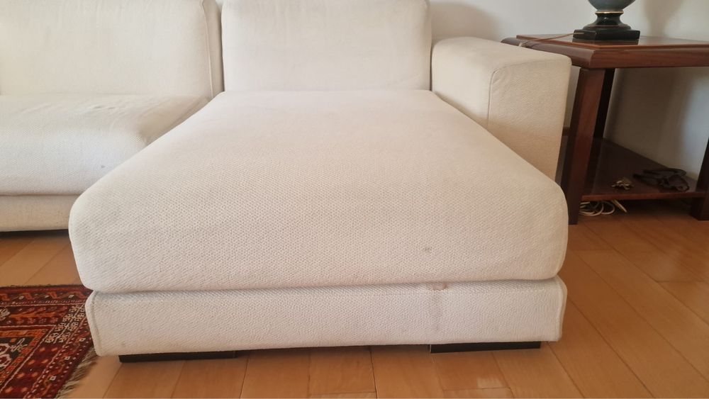Sofá modular branco 3 metros excelente qualidade recilha urgente
