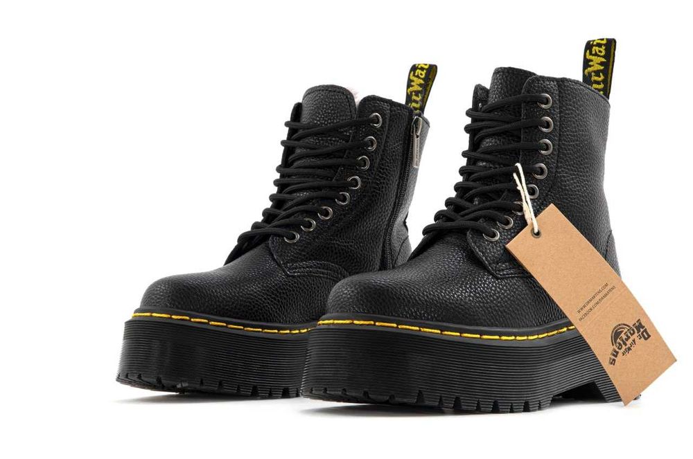 Женские зимние ботинки Dr. Martens Jadon Winter Fur черевики мартенс