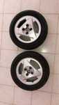 Jantes 14 4x100 com pneus semi novos