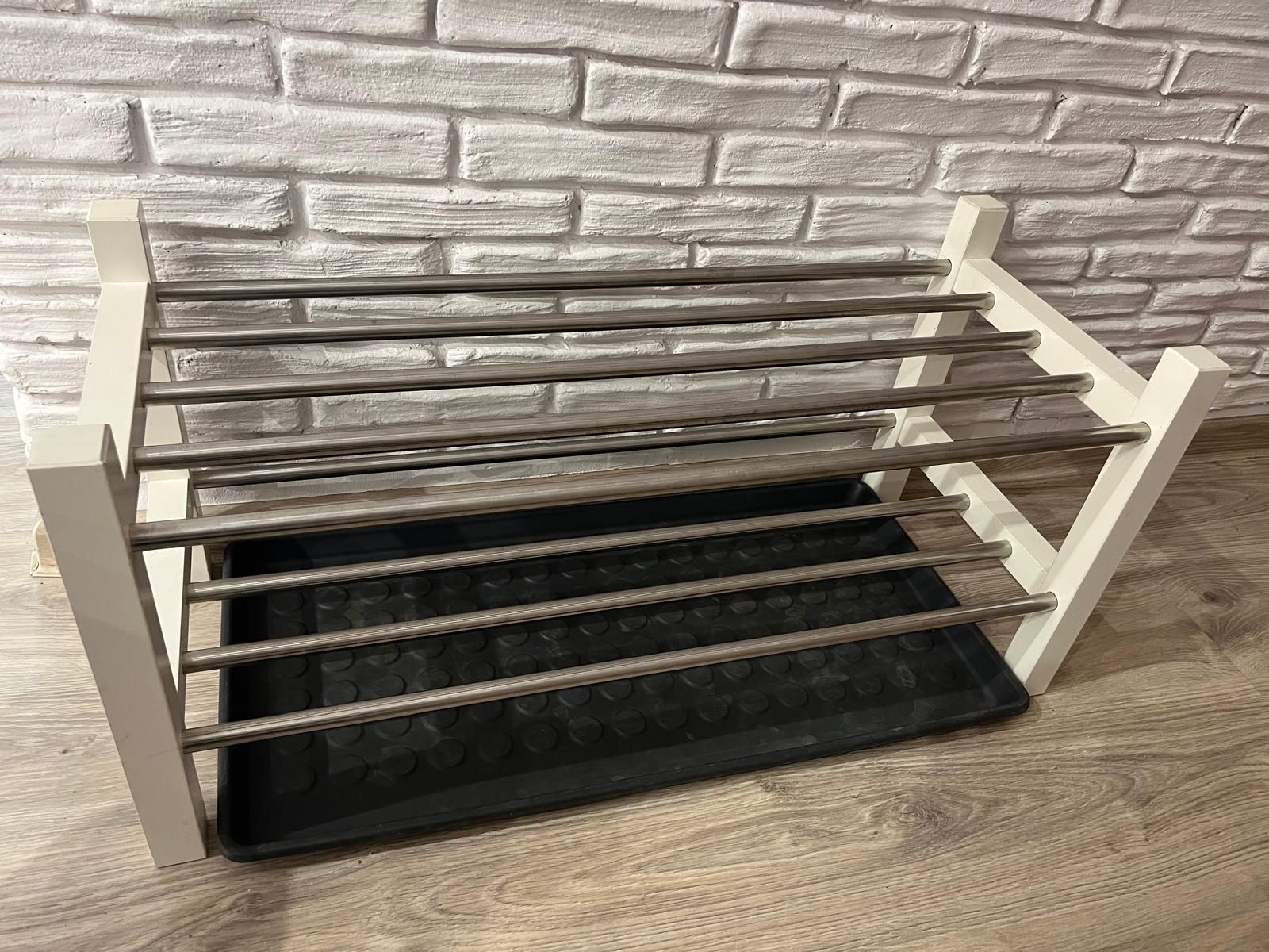Wieszak i podstawka na buty Ikea Tjusig komplet BDB stan