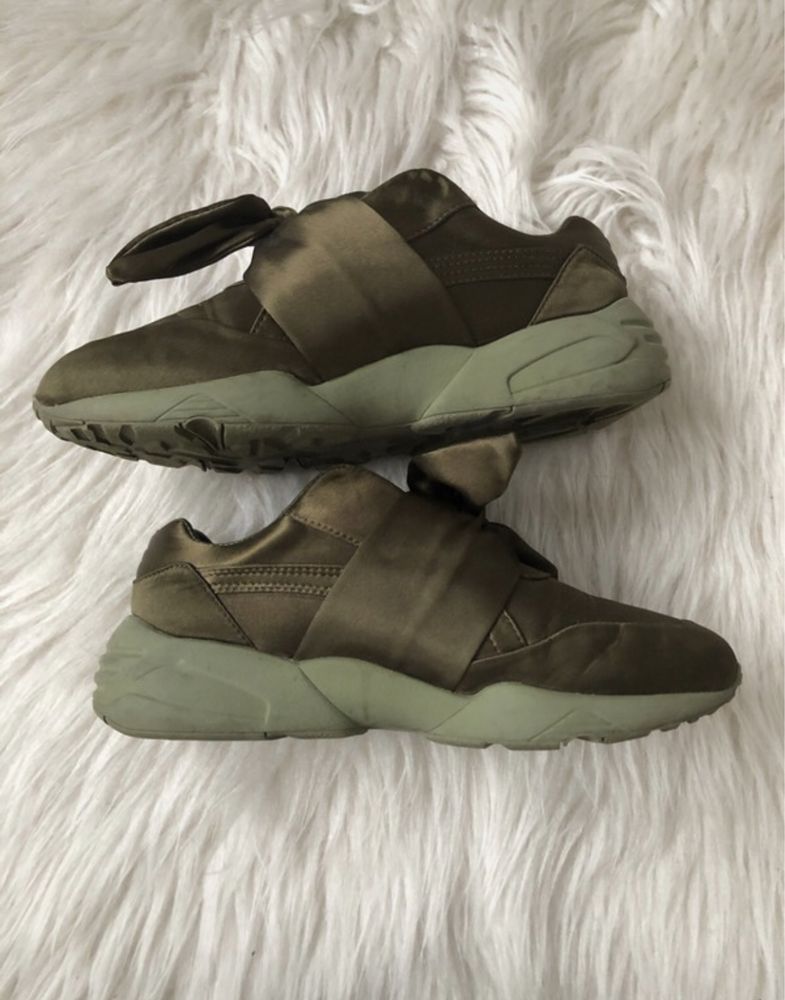 Puma Fenty X Rihanna bow sneaker womens Olive Branch 38