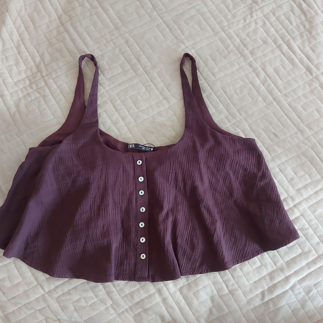 Топ# вкорочена майка Zara