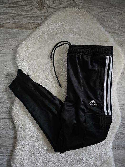 Spodnie dresowe Adidas bojówki Rozmiar L Czarne Dres , Dresy