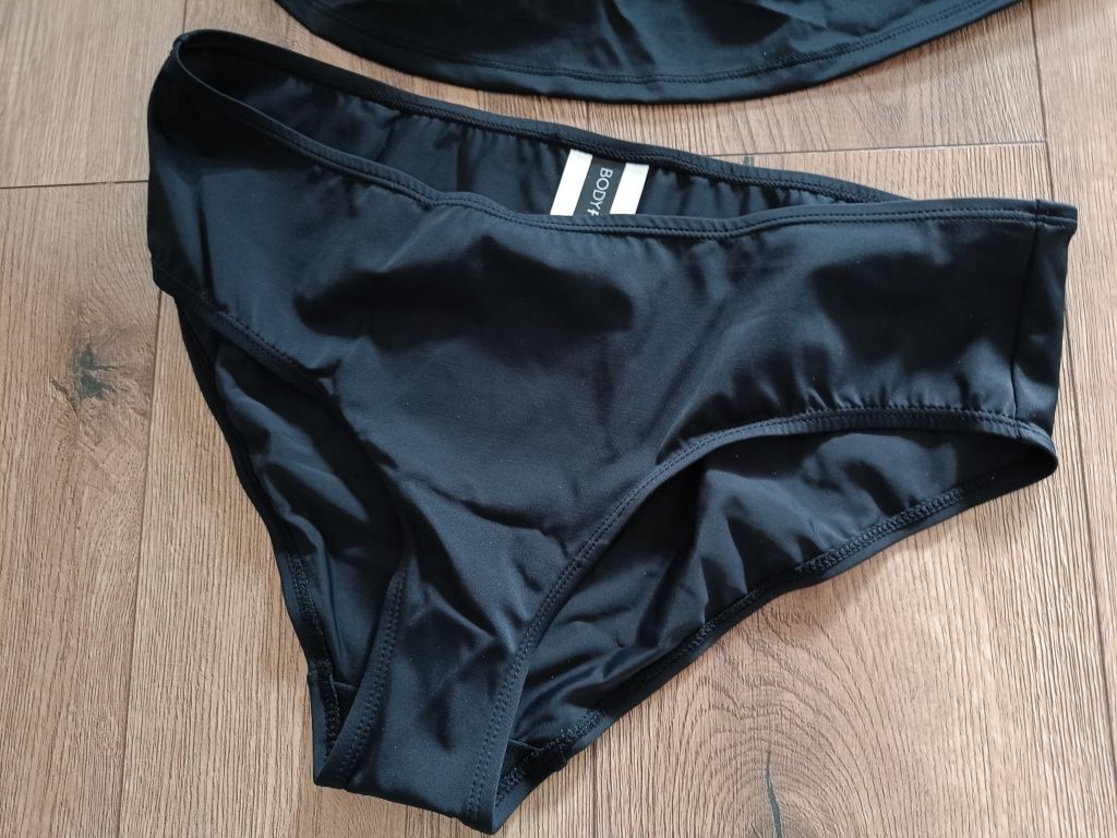 Tankini ciążowe 42 XL czarny strój kąpielowy dwuczęściowy