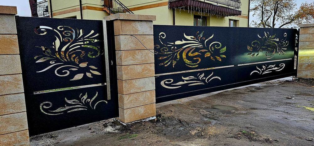 Ogrodzenie wycinane laserowo aluminiowe lakierowane proszkowo