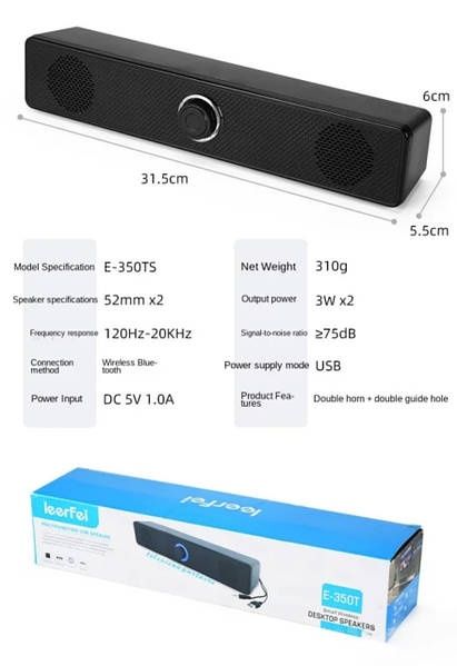 Саундбар 4D с объемным звуком, Bluetooth стерео колонка с сабвуфером