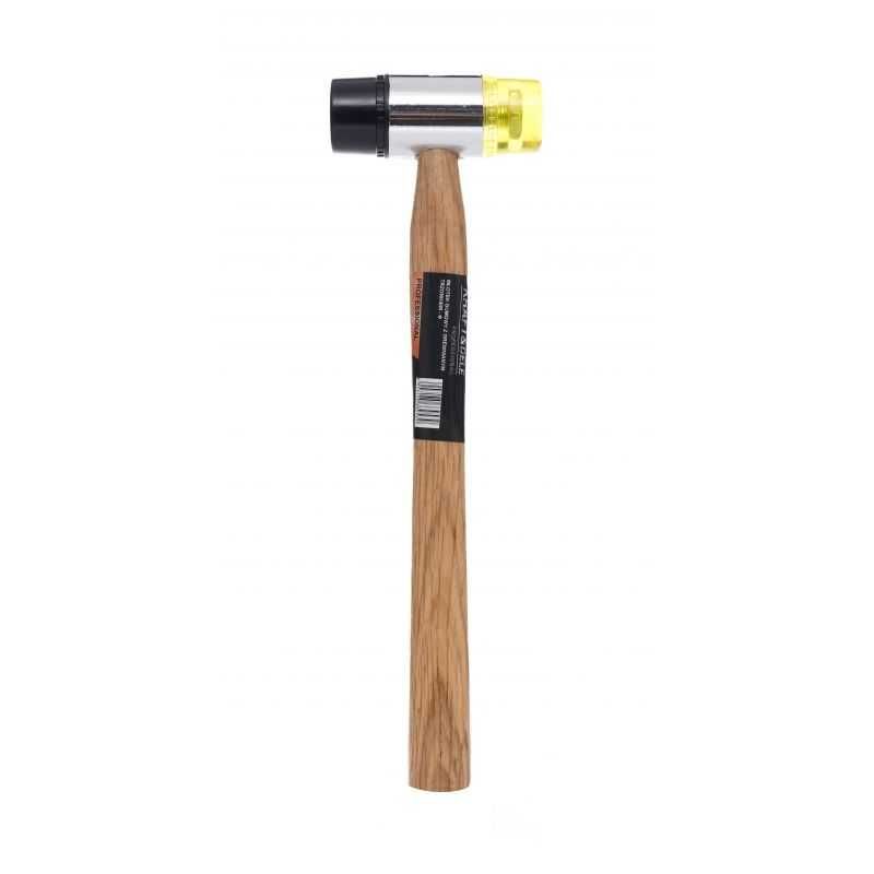 MŁOTEK gumowo plastikowy 30 mm Z DREWNIANĄ rączką Kraft&Dele KD903