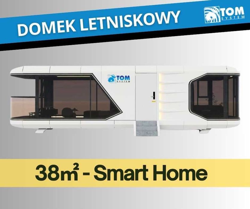 Smart Home Nowoczesny domek letniskowy całoroczny pow. 38m2