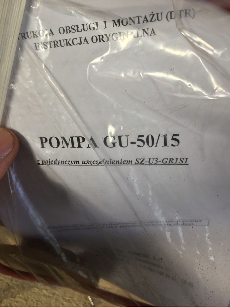 Pompa do wody cieczy gu-50/15 nierdzewna inox