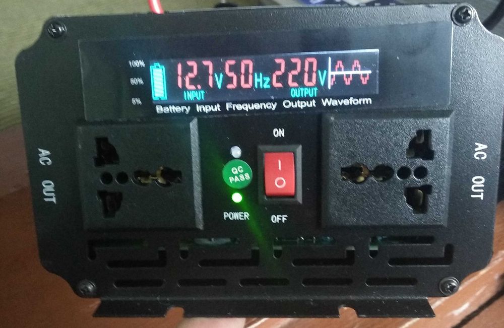 Преобразователь 12В. Инвертор с зарядным устройством.  Бесперебойник.