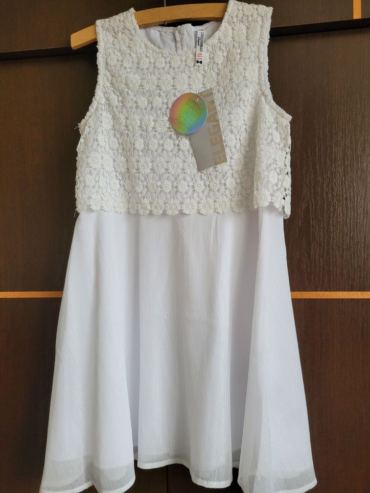 Nowa elegancka sukienka Coccodrillo na 134