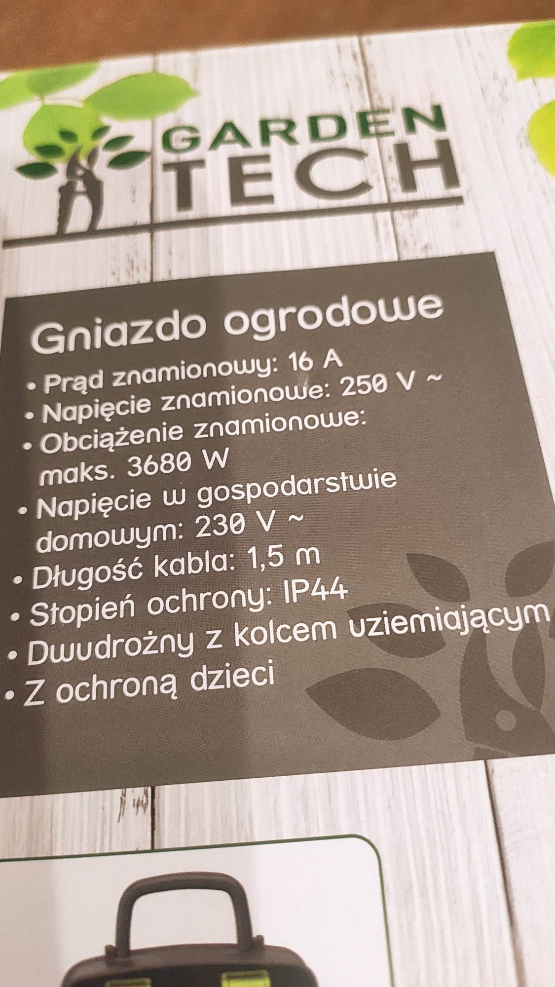 Gniazdo ogrodowe podwójne, nowe