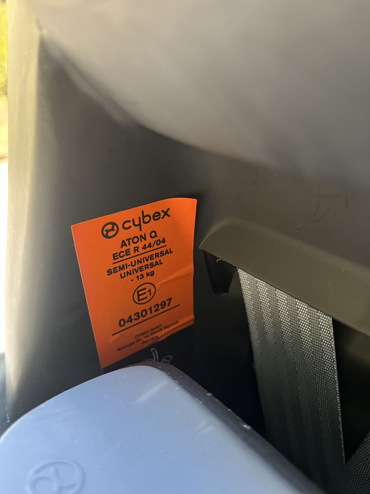 Fotelik bezwypadkowy nosidełko Cybex Anton Q + baza isofix 0-13 kg