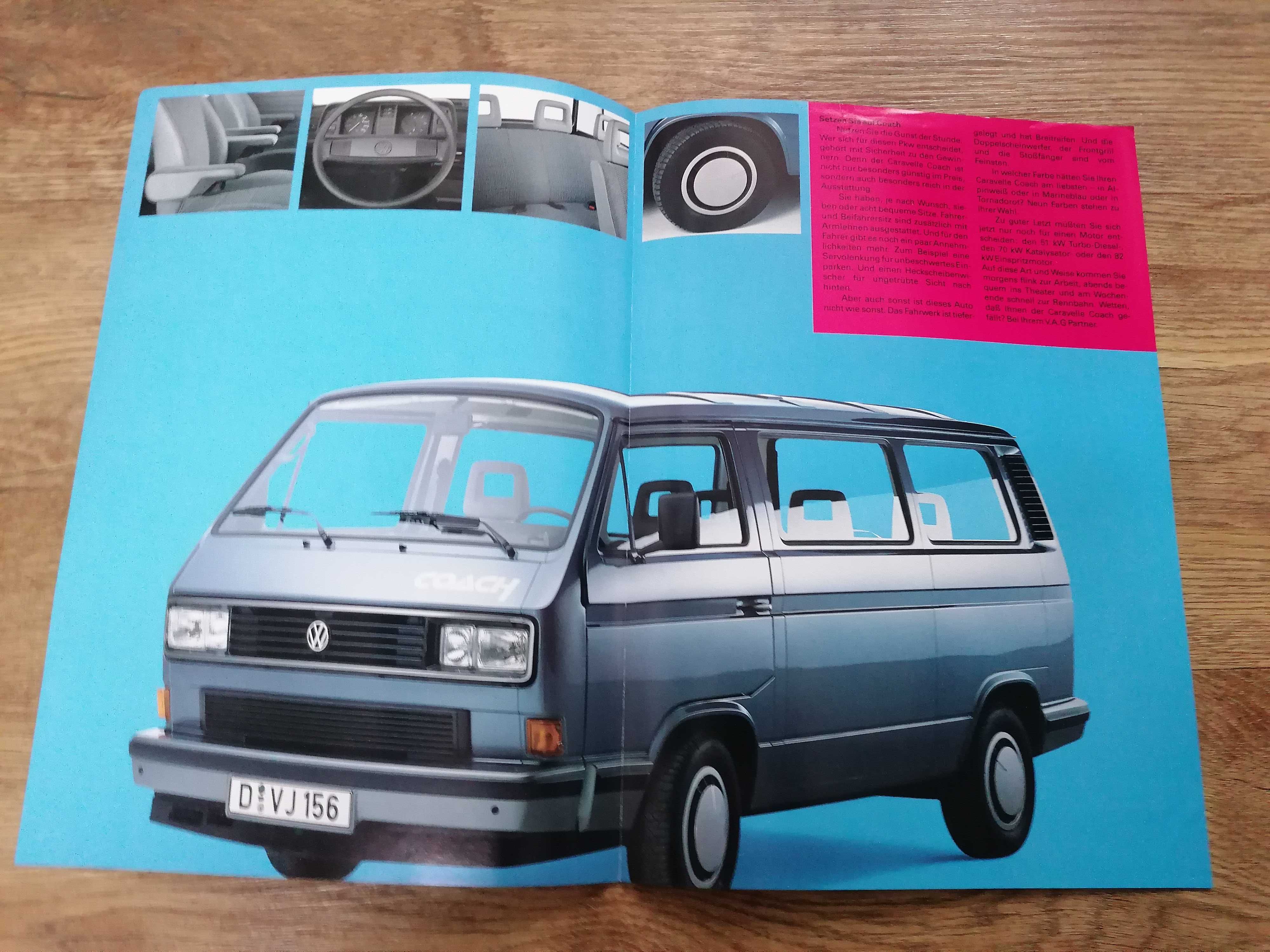 Prospekt VW  T3 Caravelle Coach