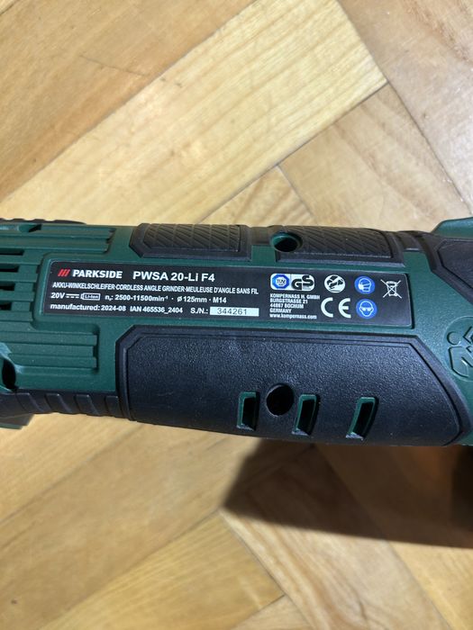 Шліфовочна машинка, болгарка parkside