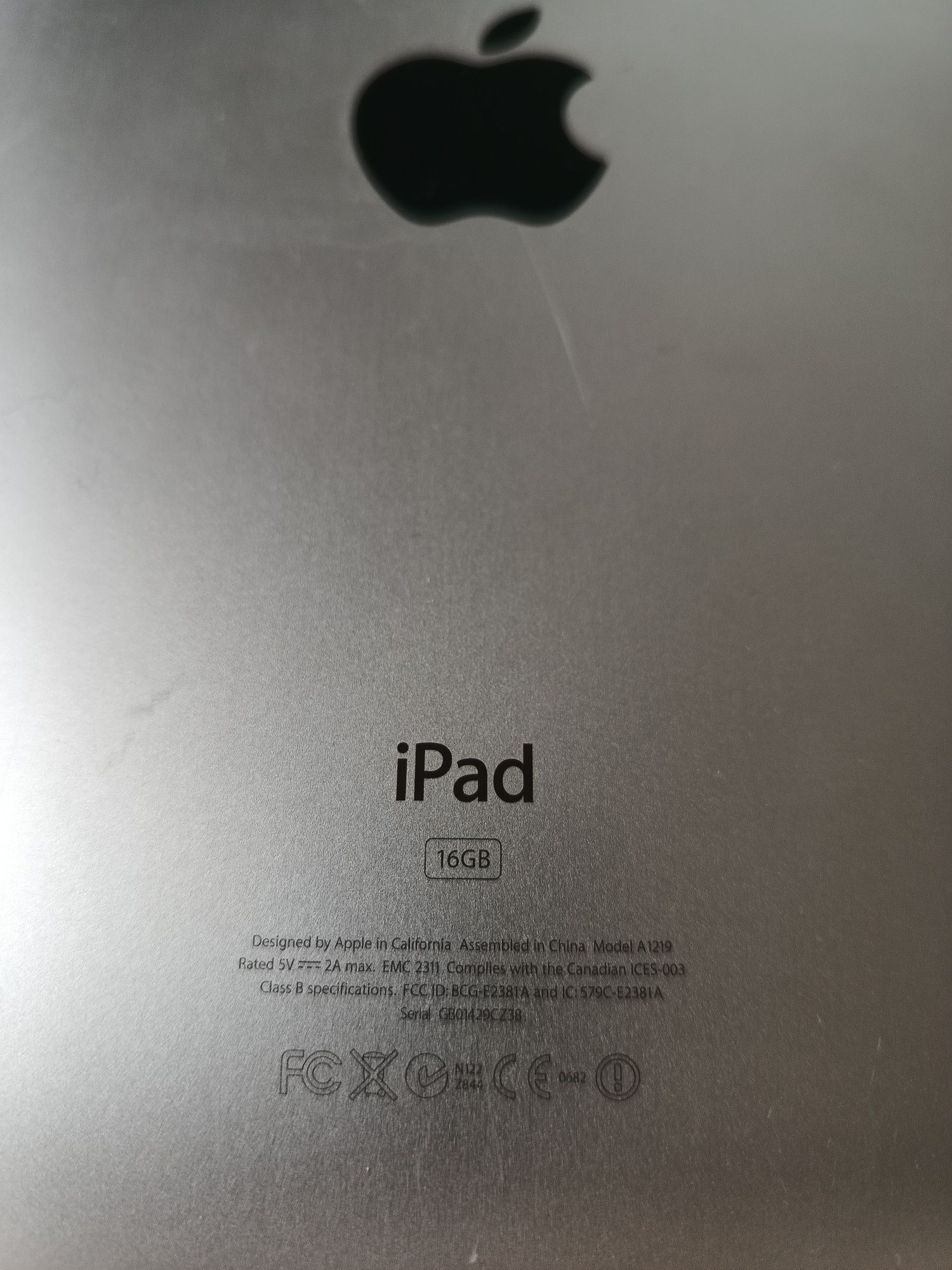 iPad model A1219 16GB