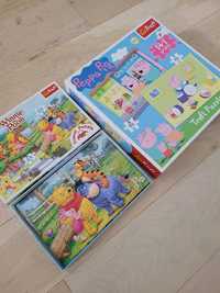 3 X puzzle Pepa i Puchatek 24 50 50